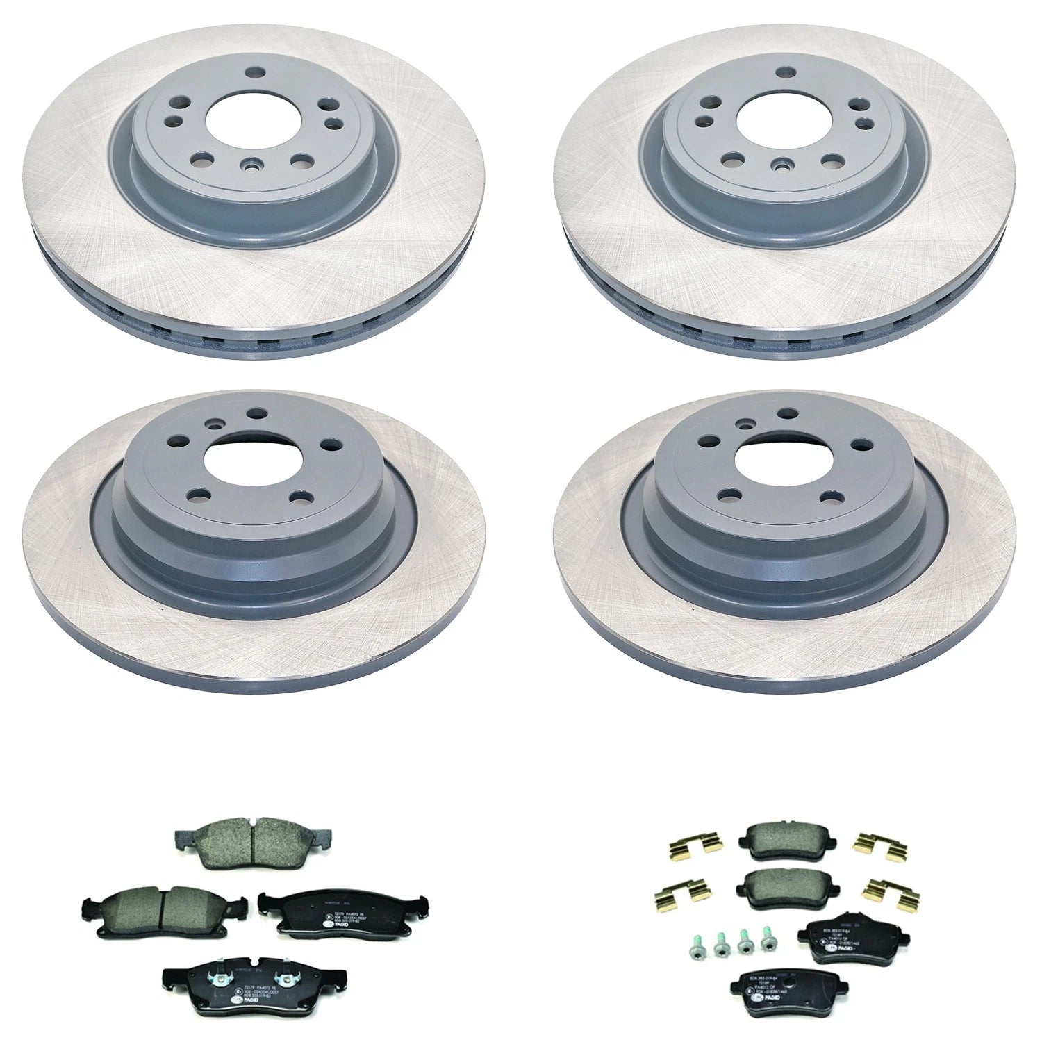DuraGo Front Rear Rotors & Low-Met Brake Pads Kit for Benz X166 (2016–2019)