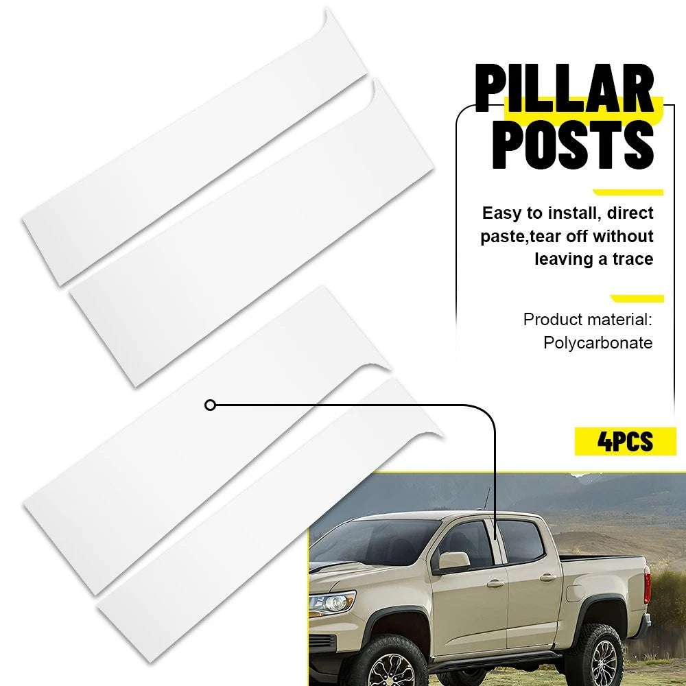 Set of 4 Chrome Door Trim Covers for Chevy Colorado GMC Canyon (2015–2022)