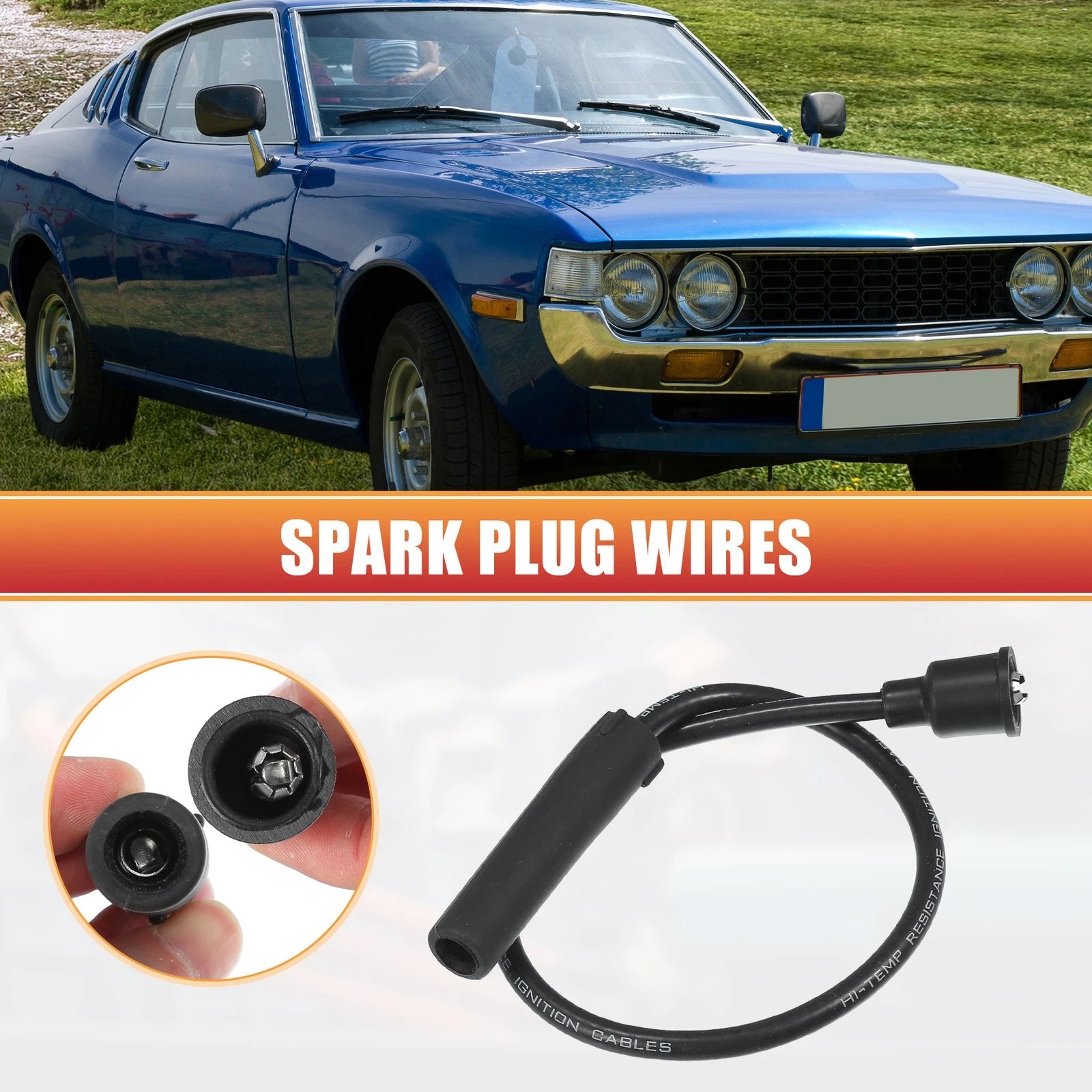 5 Pcs Spark Plug Wire Ignition Coil Cable for Toyota Celica Pickup (1990–1999)