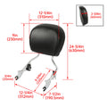 Detachable Backrest Sissy Bar for Harley Davidson Touring Street Glide (2009–2026)
