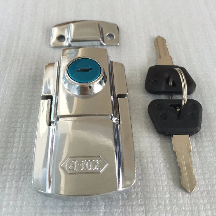 Motorcycle Trunk Lock Latch for Harley Honda Yamaha Suzuki Cruiser (Fits Various)