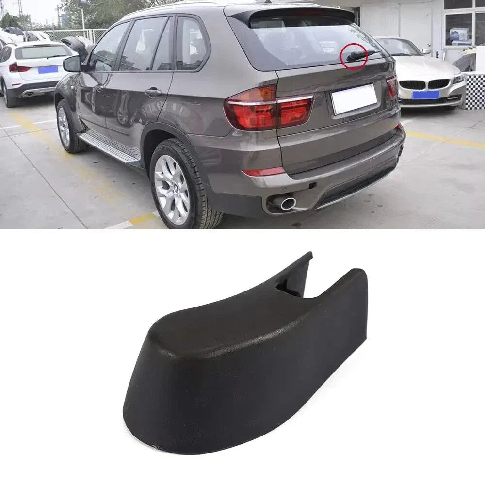Rear Windshield Wiper Arm Cover Cap Black for BMW X3 X5 (2004-2010)
