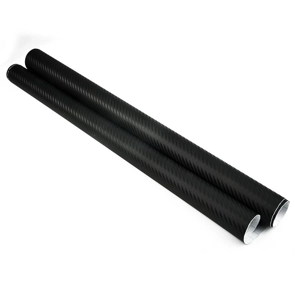 50x200cm Car 3D Matt Black Carbon Fiber Vinyl Wrap Roll Sticker Decal