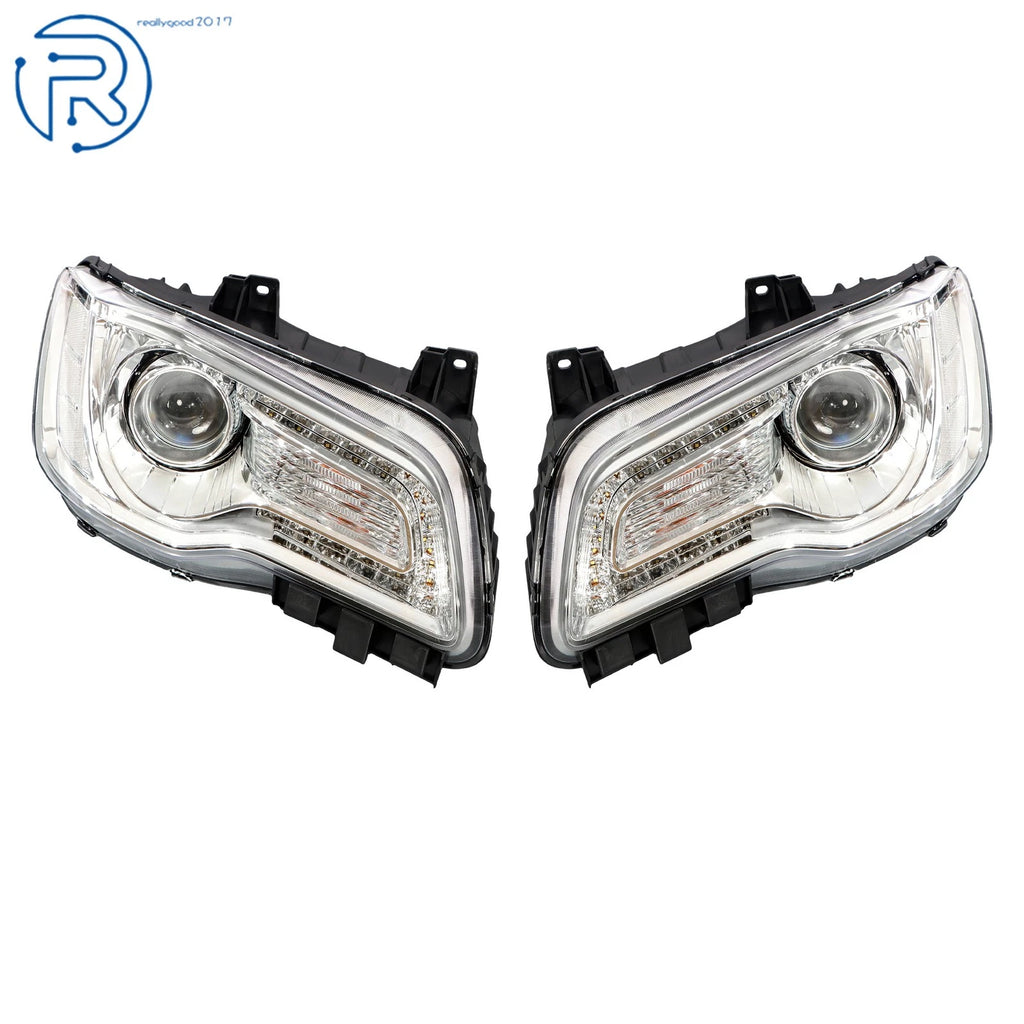 Headlight Set for Chrysler 300 (2018–2023) Driver & Passenger Side Halogen