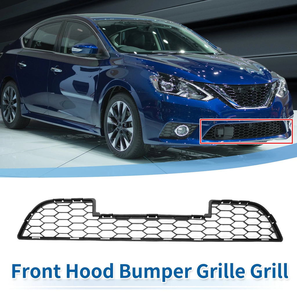Front Lower Bumper Grille for Nissan Sentra (2015–2018) Black