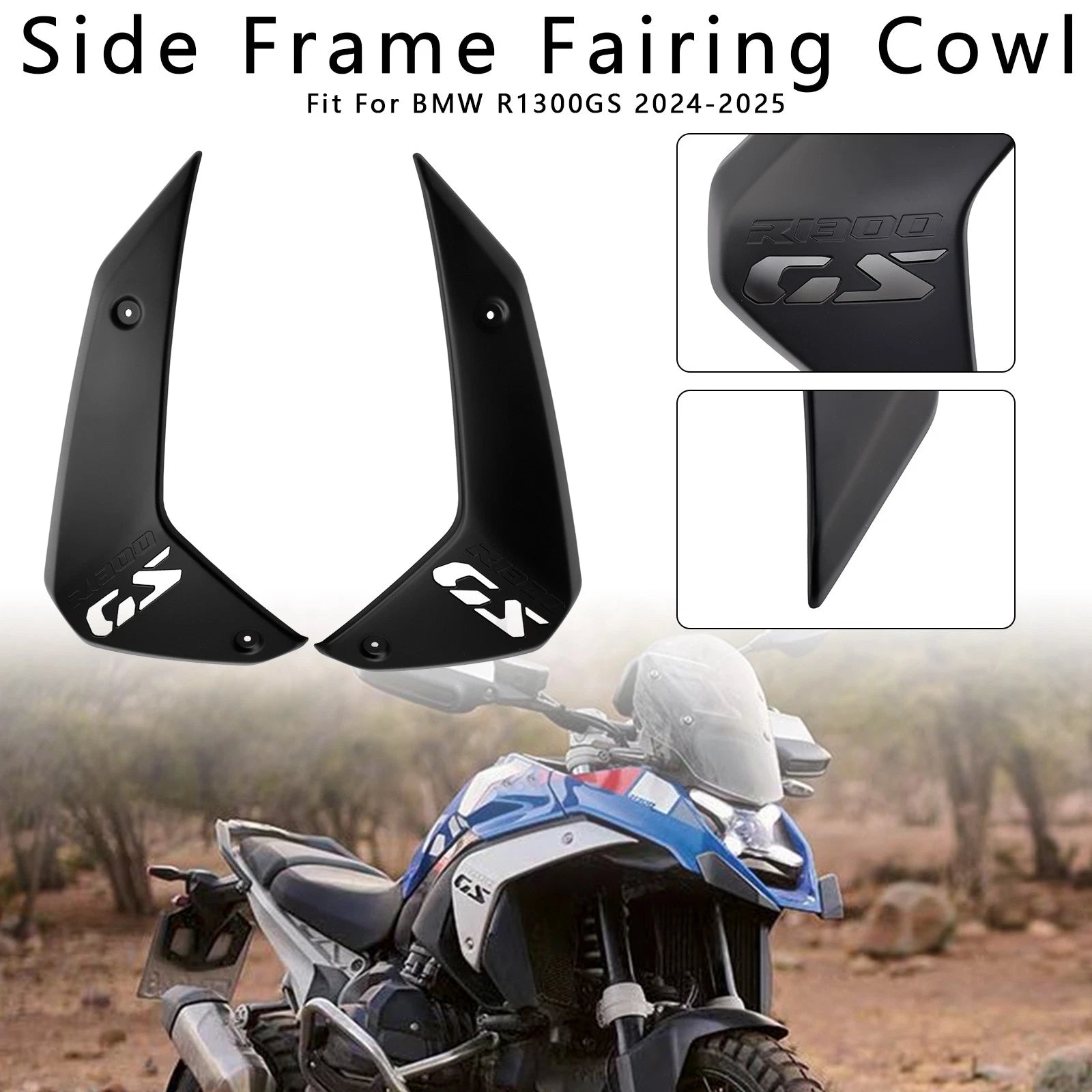 Side Frame Fairing Cowl Guards Radiator Cover for BMW R1300GS (2024–2026)