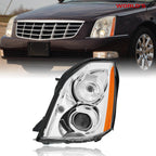 Driver Left Headlight for Cadillac DTS (2008–2011) HID Chrome Housing