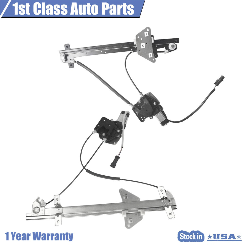 2X Power Window Regulator Motor Assembly for Dakota (2000-2004)