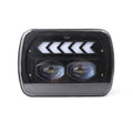 2X 5"x 7" LED Square Headlight Spot High Low Beam for Wrangler
