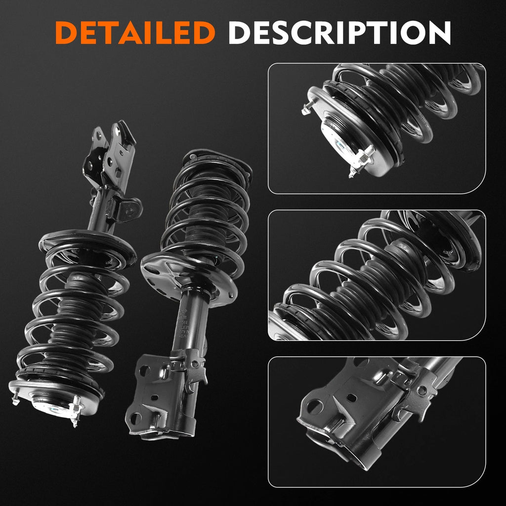 Front Struts Assembly for Toyota Prius (2010–2015) w/Coil Spring & Sway Bar Links