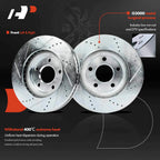 Front Drilled Brake Rotors & Ceramic Pads for Chevy Impala (2000-2020)