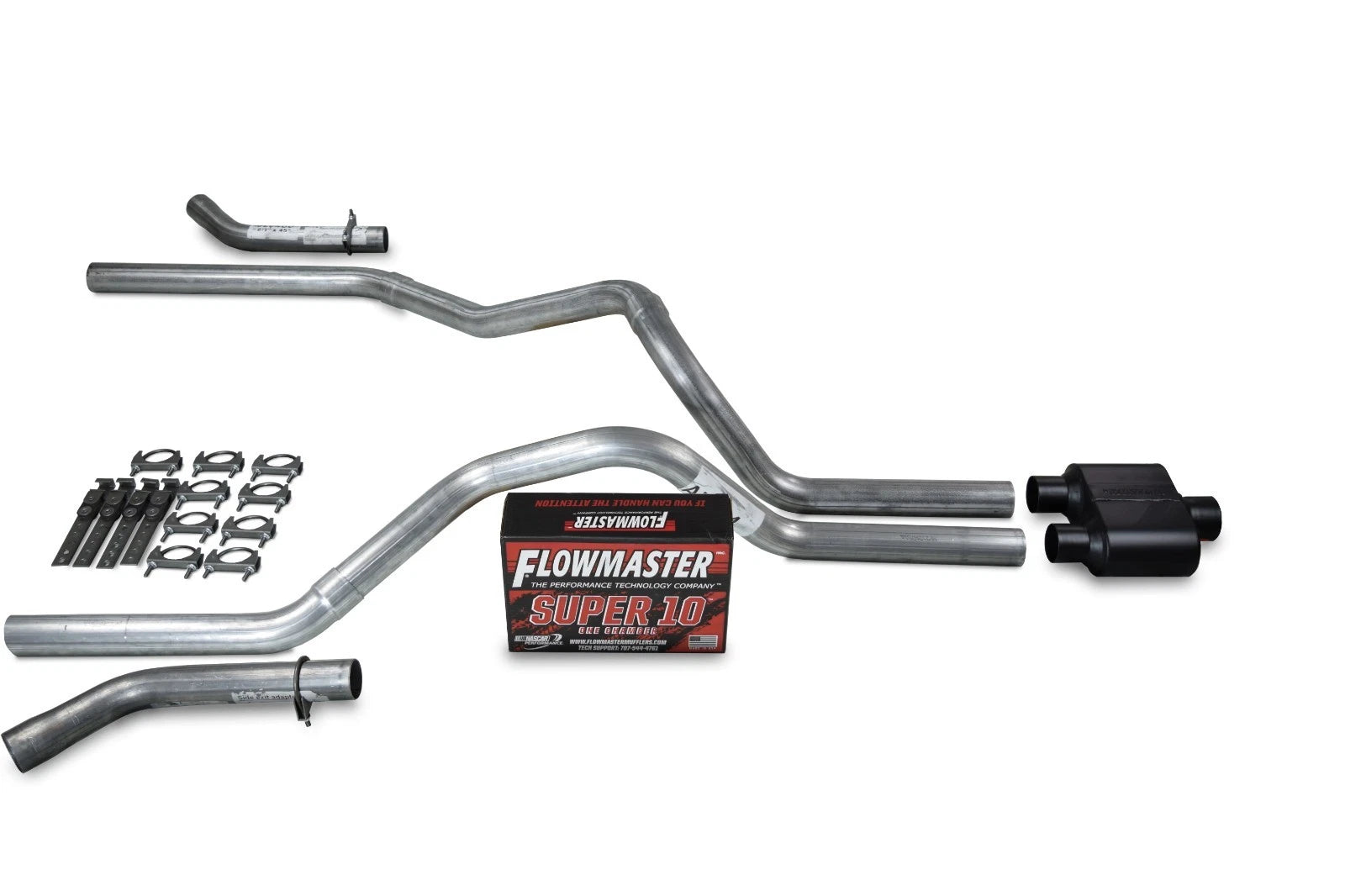 Dual Exhaust Kit for Chevy GMC 1500 (1996–1999) - 2.5" Flowmaster Super 10