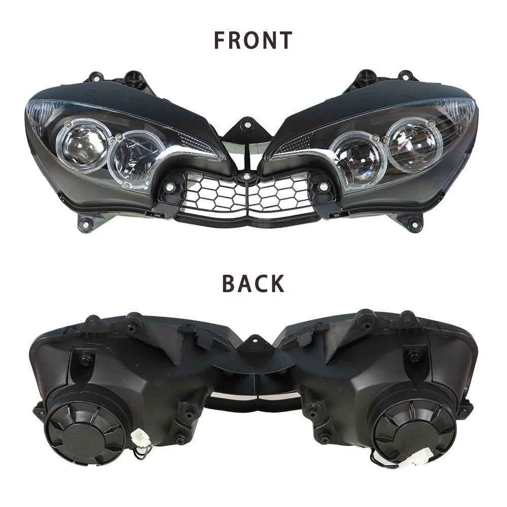 Front Headlight for Yamaha YZF R6 (2003–2005) & R6S (2006–2009) Black