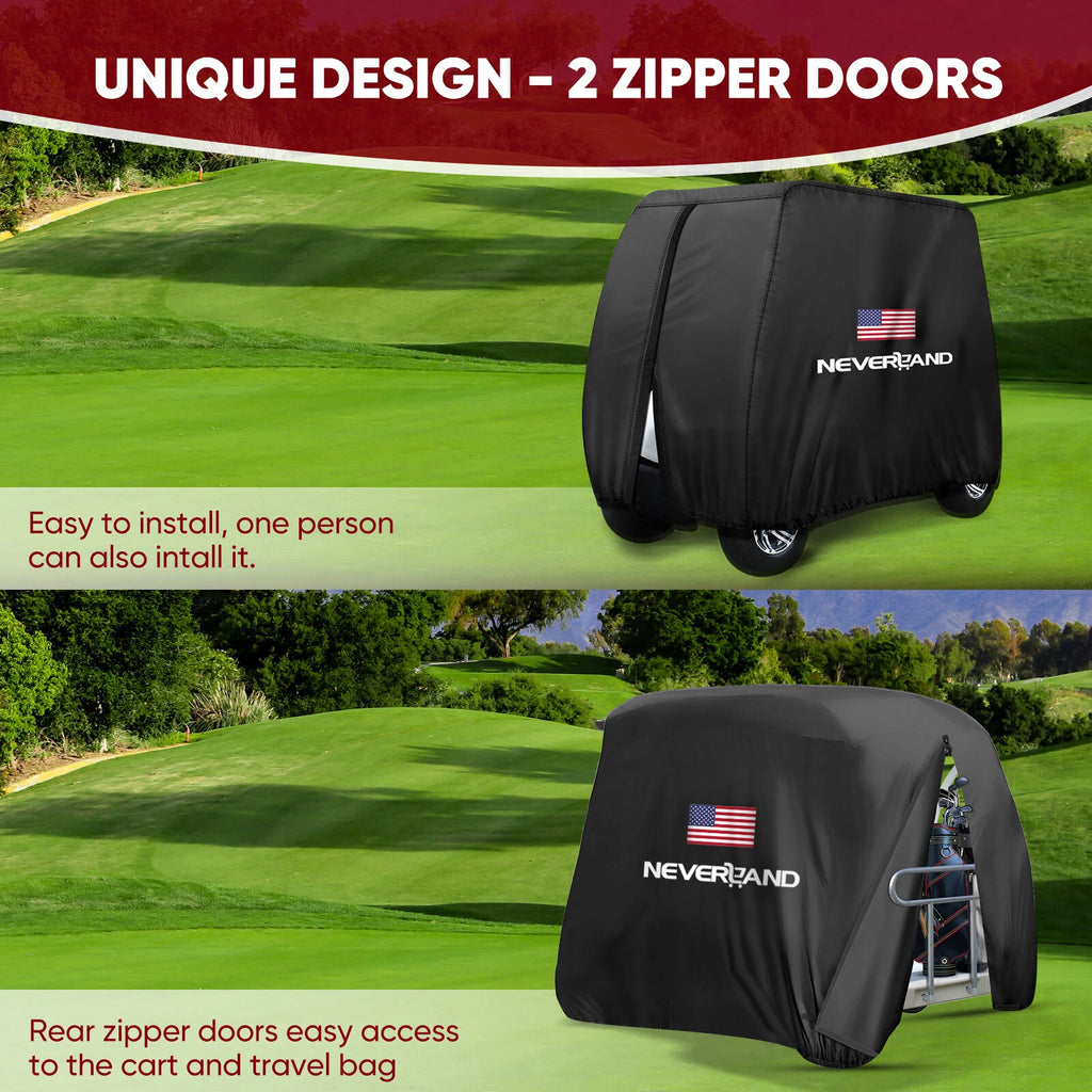 Waterproof Golf Cart Cover for Yamaha EZGO Club Car (4 Passenger)