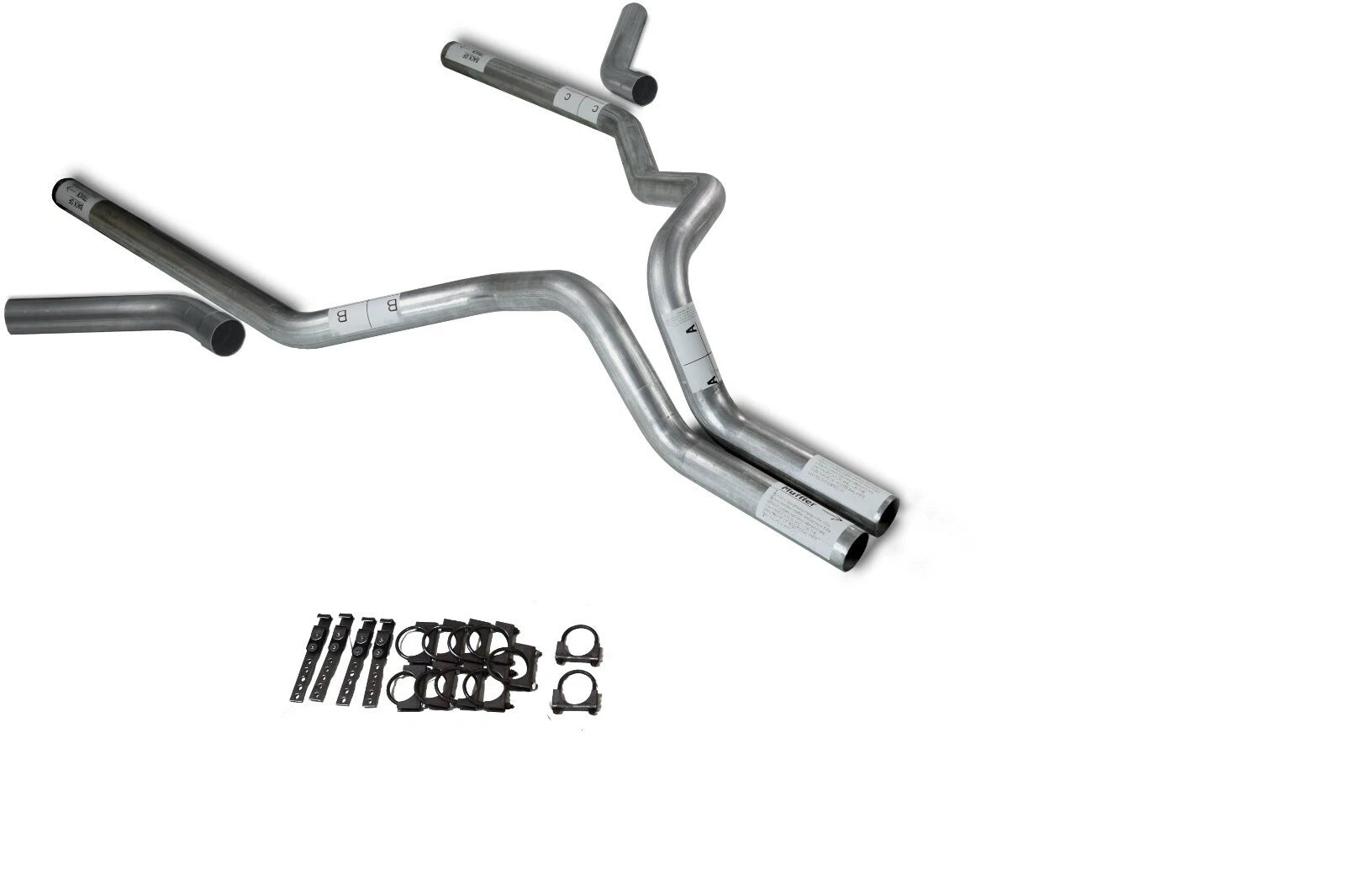 Dual Exhaust Kit for Chevy GMC 1500 (1988-1995) Corner Exit