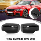 Gloss Black Mirror Cover Cap for BMW E46 318i 320i (1998 - 2005)