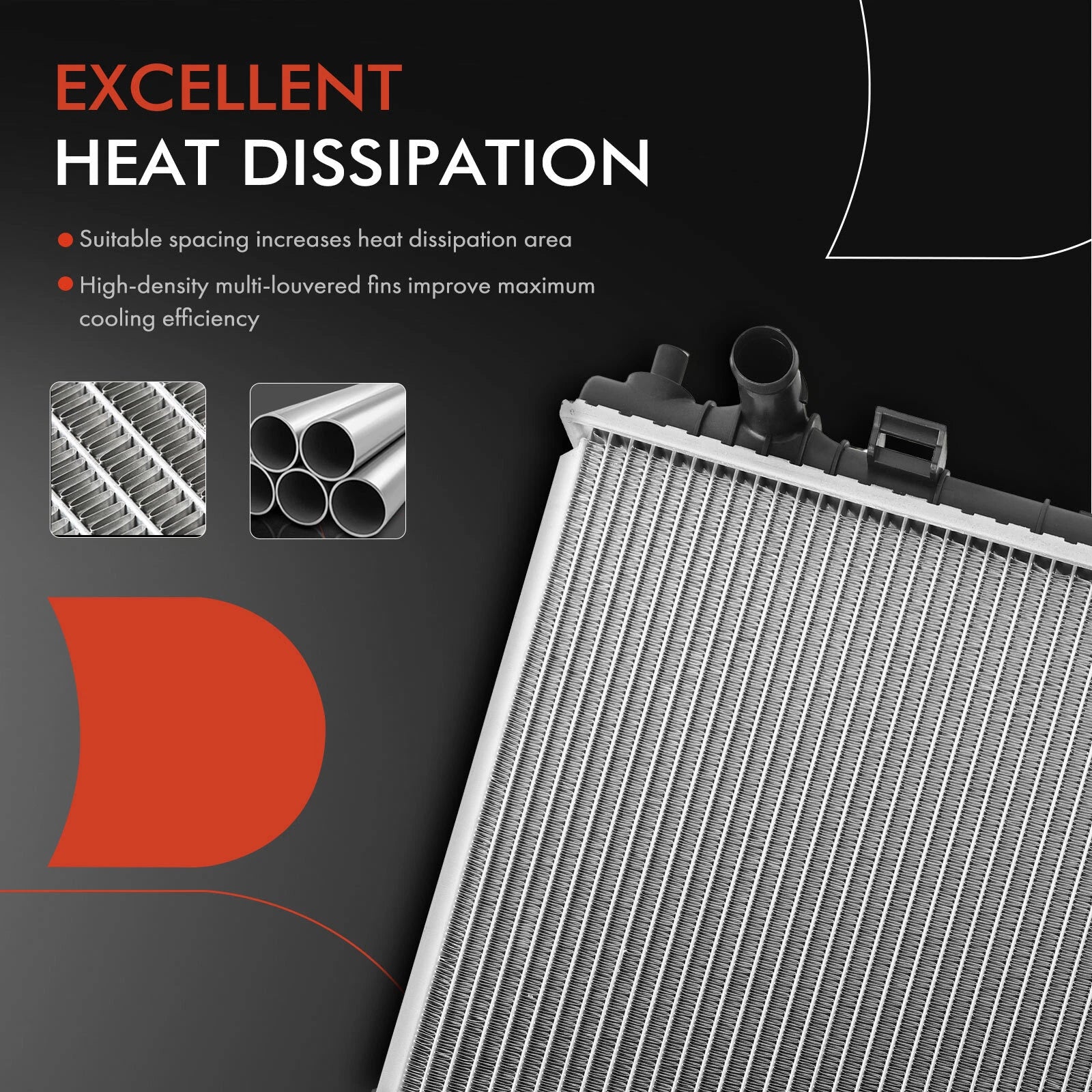 Aluminum Radiator for Ford Fiesta (2011–2019) FWD