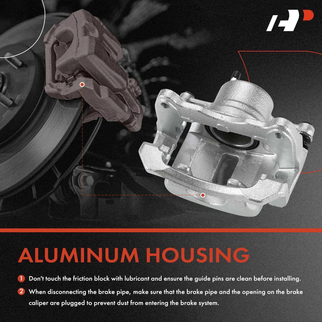 Front Brake Caliper & Pads for Pontiac Vibe Toyota Corolla Matrix (2009–2014)