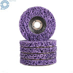 10 Pcs 4" Poly Strip Disc Wheel for Angle Grinder (Rust Removal)