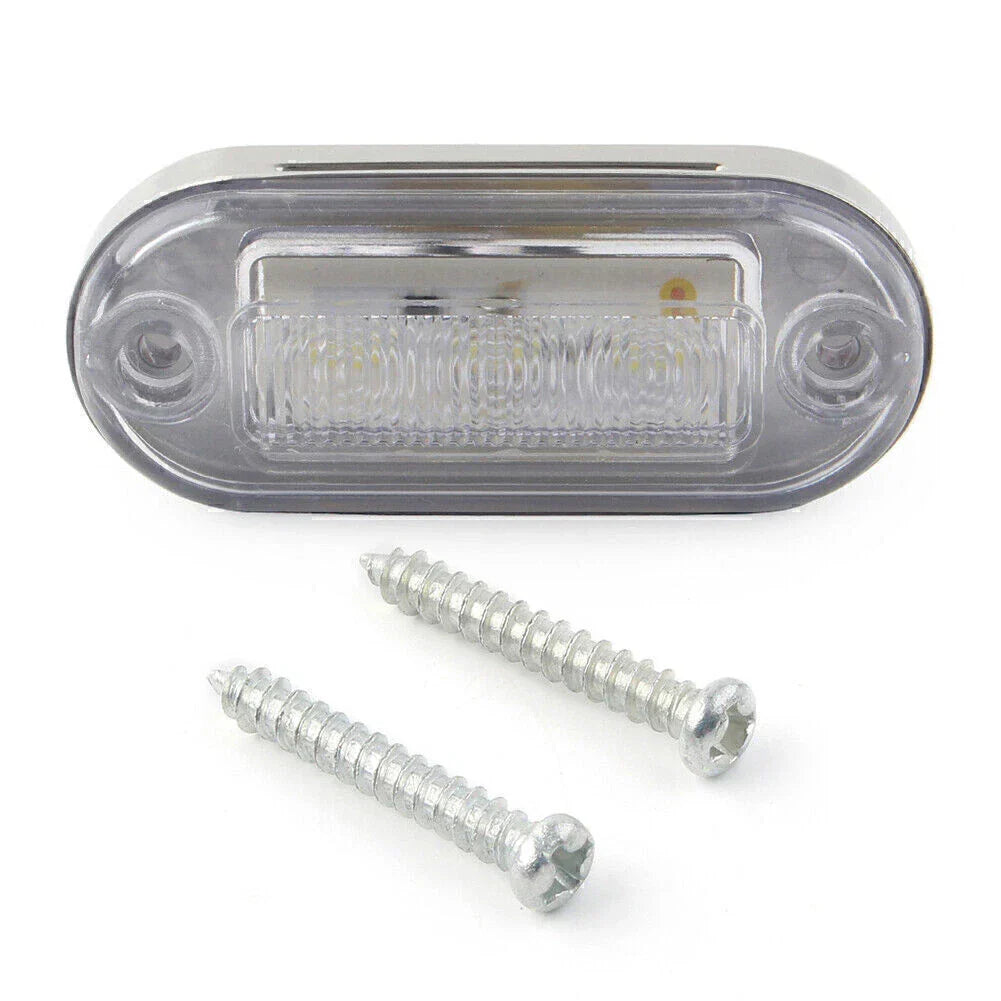 12V 3 SMD LED Amber Signal Light for Truck Trailer RV Boat Car