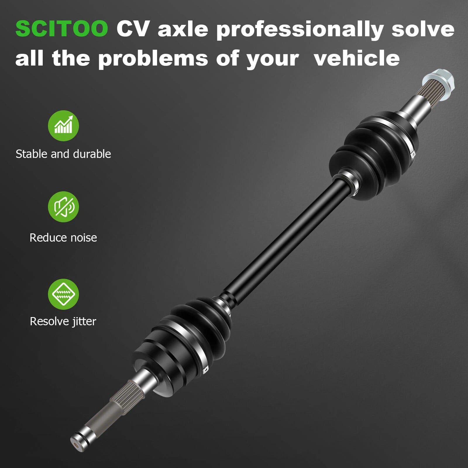 Front Right CV Axle Drive Half Shaft for Yamaha Rhino 450 (2006–2009)