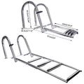 4 Step Telescoping Stainless Steel Boat Ladder for Marine Dock Yacht