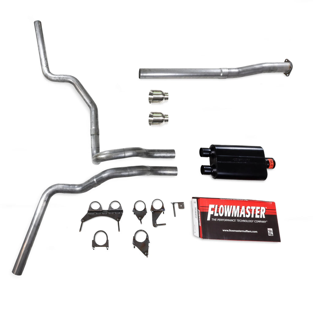 Dual Exhaust Kit for Toyota Tacoma (2016–2023) 2.5" Flowmaster Super 40 Tips