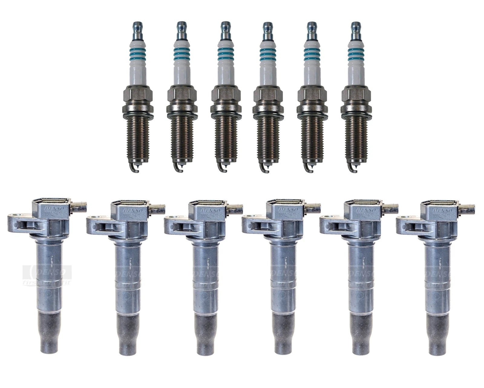 Set of 6 Ignition Coils for Hyundai Kia V6 (Denso Iridium Power)