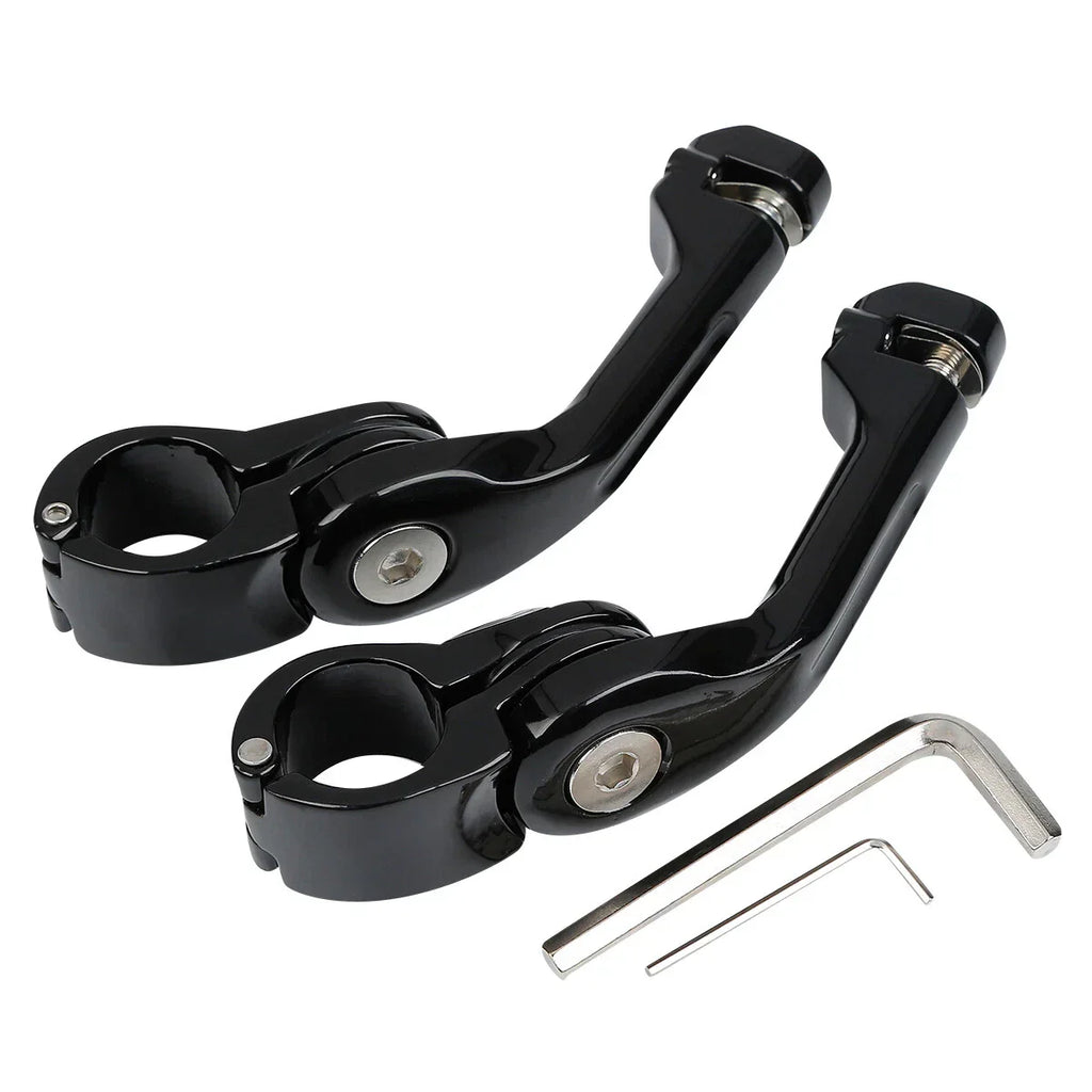 1 1/4" Angled Adjustable Highway Footpeg Mount for Harley