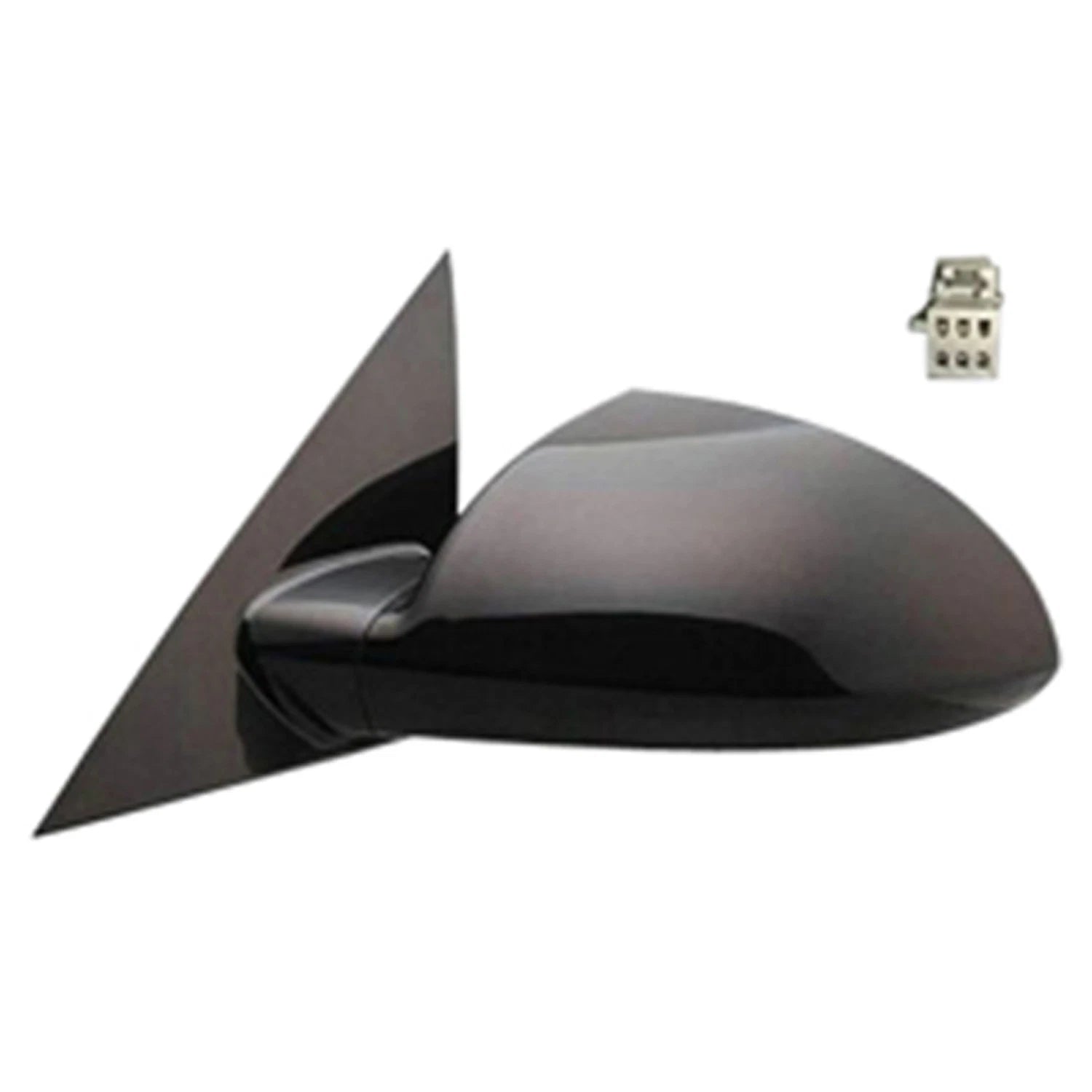 Replacement Ready to Paint/Textured Driver Power Door Mirror w/o Heated Glass