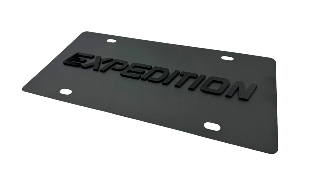 License Plate Frame Premium Black for Ford Expedition (2003–2017)