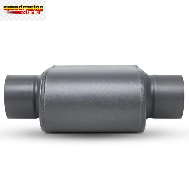 2X 3" Center Inlet/Outlet Stainless Steel Exhaust Muffler for Universal