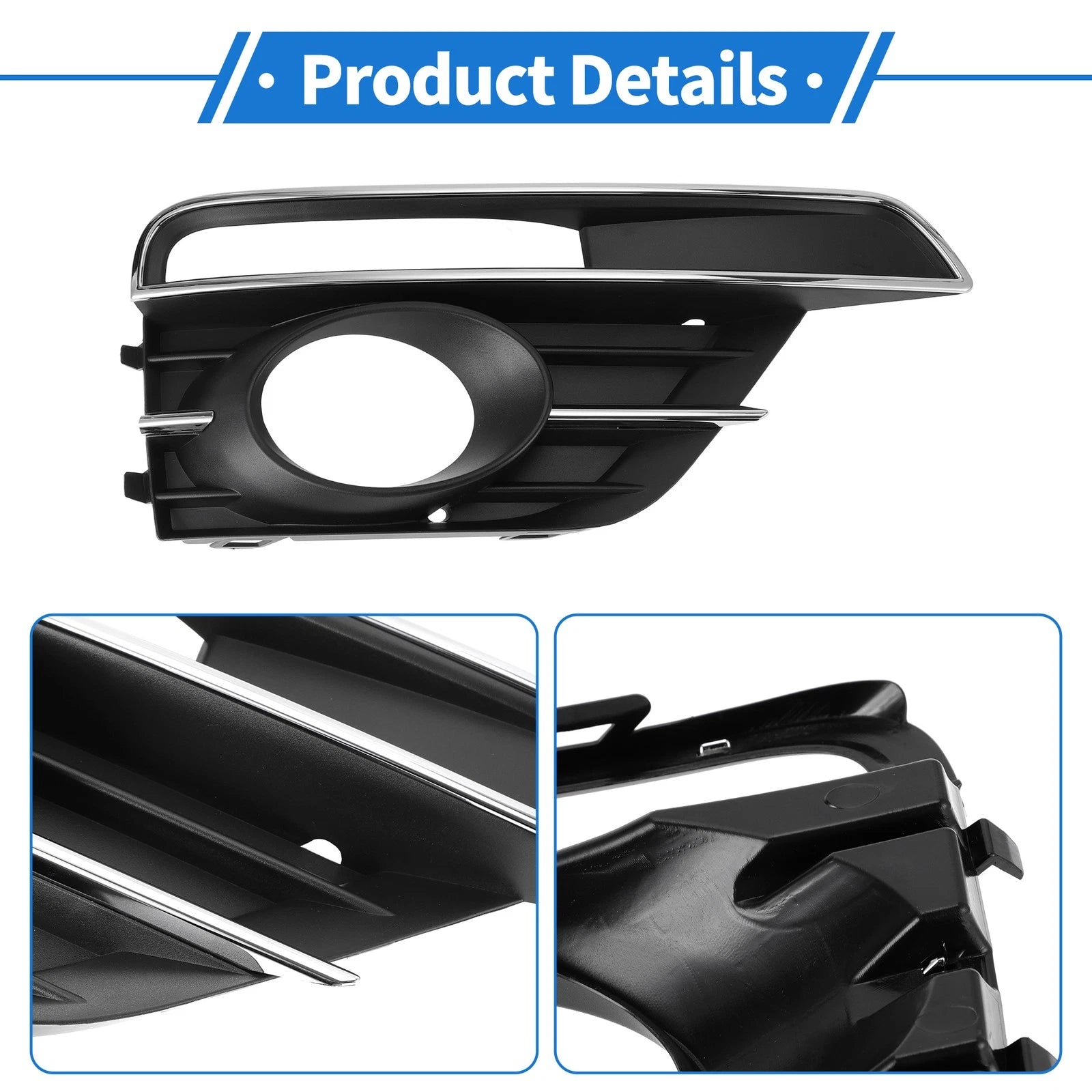 1pc Fog Light Grill for Volkswagen Beetle (2016–2019) No. 5C5854662J