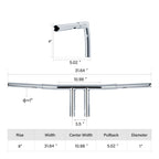 1-1/4" Fat T-Bar Handlebar for Harley Dyna (2006–2023)