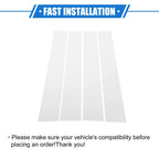 4 x Pillar Door Window Trim Covers for Dodge Ram 1500 (2009-2010) Silver Tone