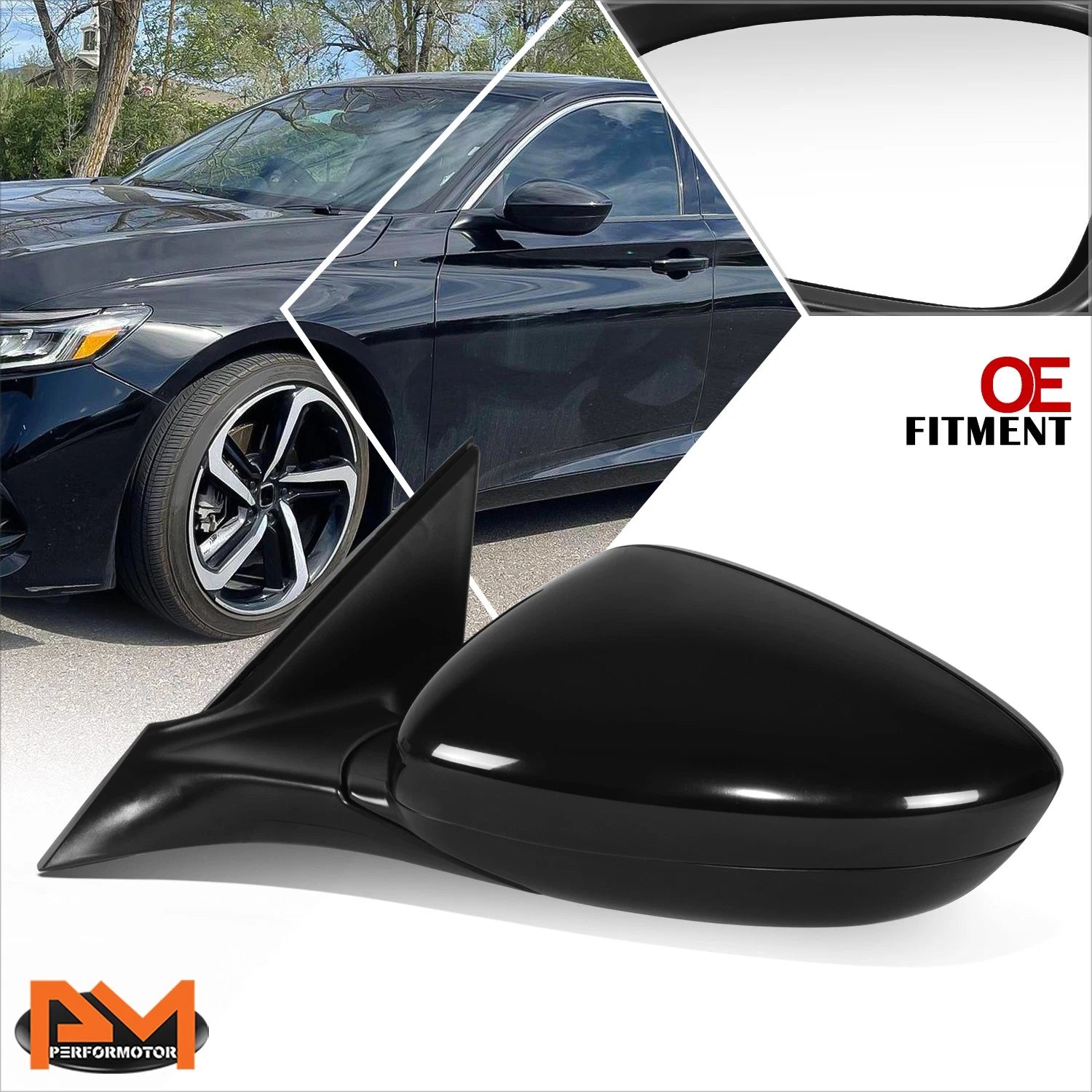 OE Style Power Adjust Side Rear View Door Mirror Left for Honda Accord (2018–2021)