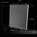 Full Aluminum Core Cooling Radiator for Nissan Frontier/Xterra (2005–2018) DPI 2807