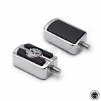 2X Chrome Skull Shift Peg for Harley Davidson Low Rider/Bad Boy (1987–2017)