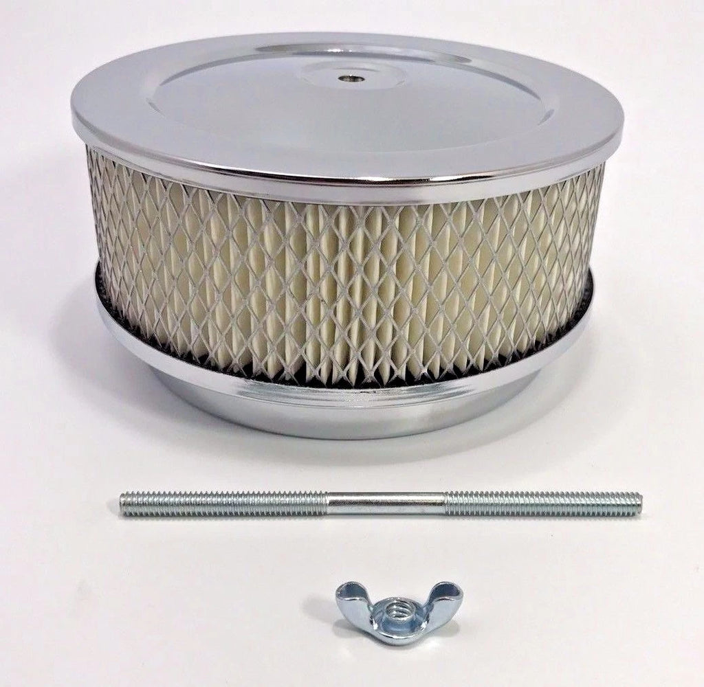 Chrome Air Cleaner Assembly 4bbl for Hot Rod Carb (5 1/8in Opening) (—)