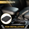 Console Lid Armrest Cover for GMC Canyon (2015–2023) Microfiber Leather Black