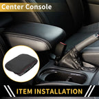 Console Lid Armrest Cover for GMC Canyon (2015–2023) Microfiber Leather Black