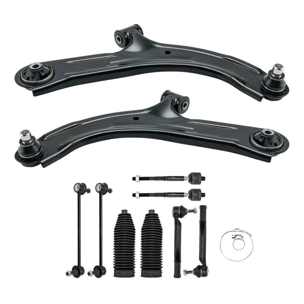10PC Control Arms with Ball Joints and Tie Rods for Nissan Cube (2009–2014)