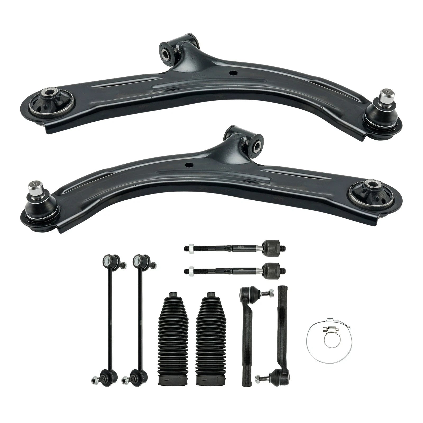 10PC Control Arms with Ball Joints and Tie Rods for Nissan Cube (2009–2014)
