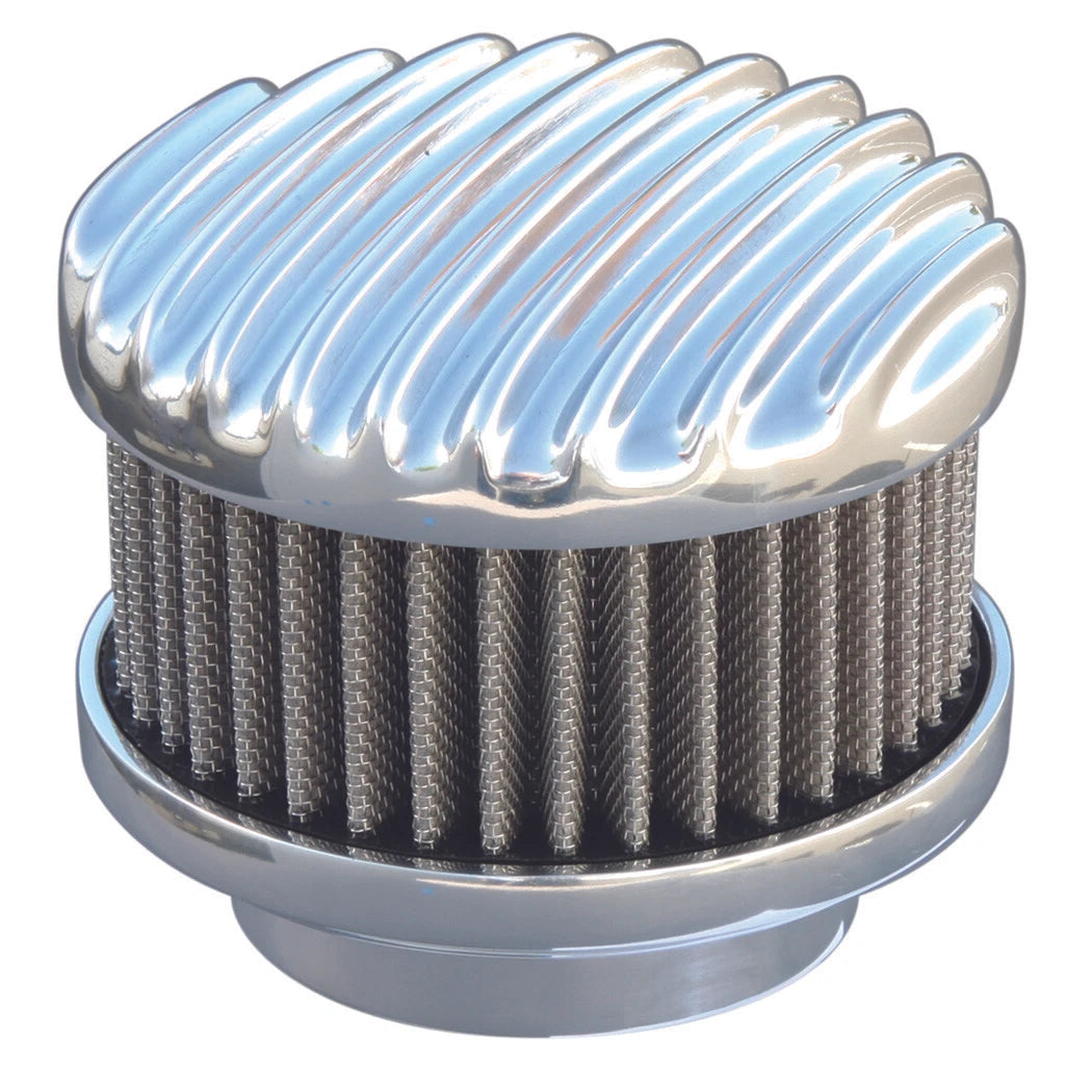 Polished Finned 2 Barrel Air Cleaner Replacement for Chevy 94 (1945–1957)