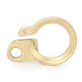 Carabiner Bottle Opener Tool for EDC Outdoor Use - Solid Brass Gold