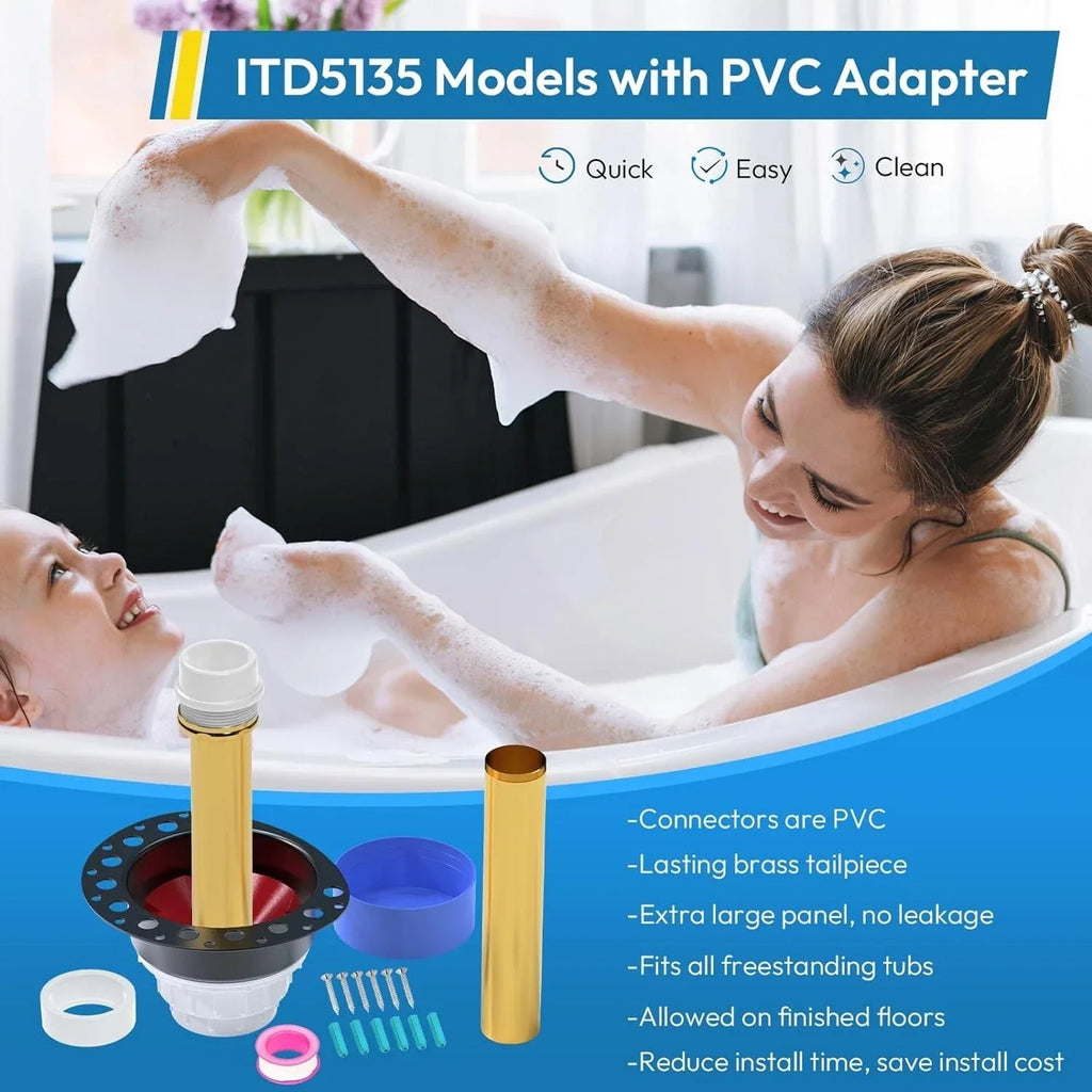 Freestanding Bathtub Drain Rough-In Kit /model