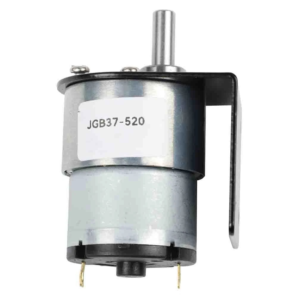 DC Gear Motor 12V 7RPM with D Shaft JGB37 for Automotive Applications