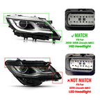 HID/Xenon Headlight for Lincoln MKC (2015–2018) Right W/LED DRL