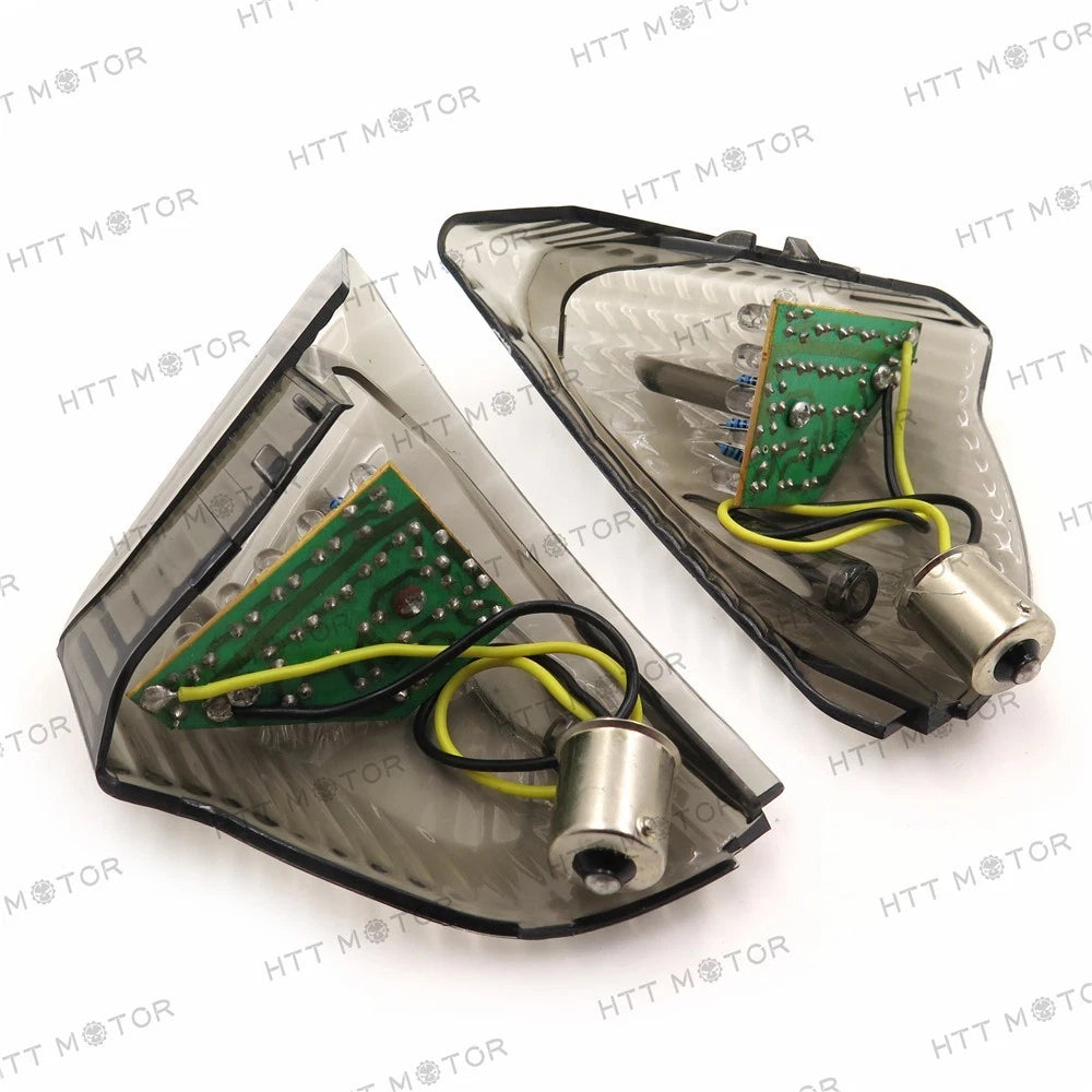Smoke Turn Signal Lens Cover w/ LED for Suzuki GSXR600 2006-2007, GSXR1000 2005-2006