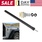 Short Black Antenna Mast for Dodge Ram 1500 2500 3500 (2009–2020)